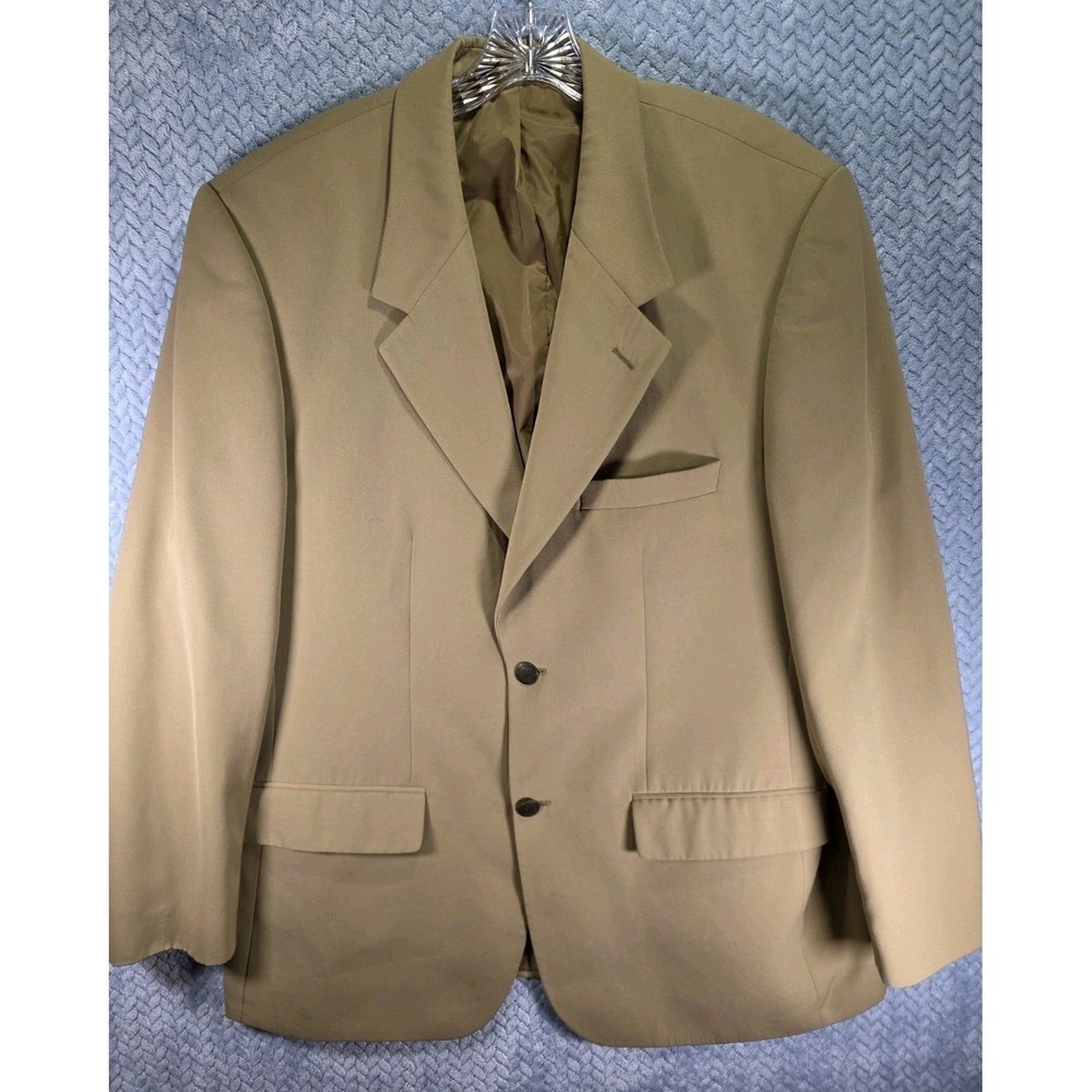 L.L. Bean Traveler Sports Blazer Jacket Mens Size 44R 2 Button Pockets Dadcore